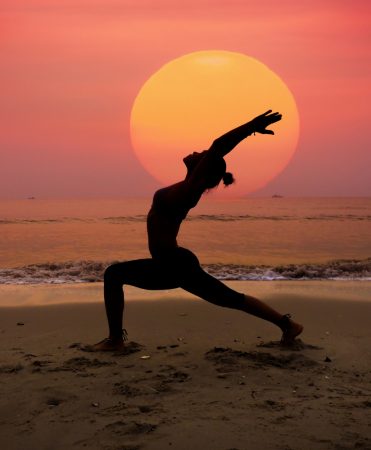 Outdoor yoga