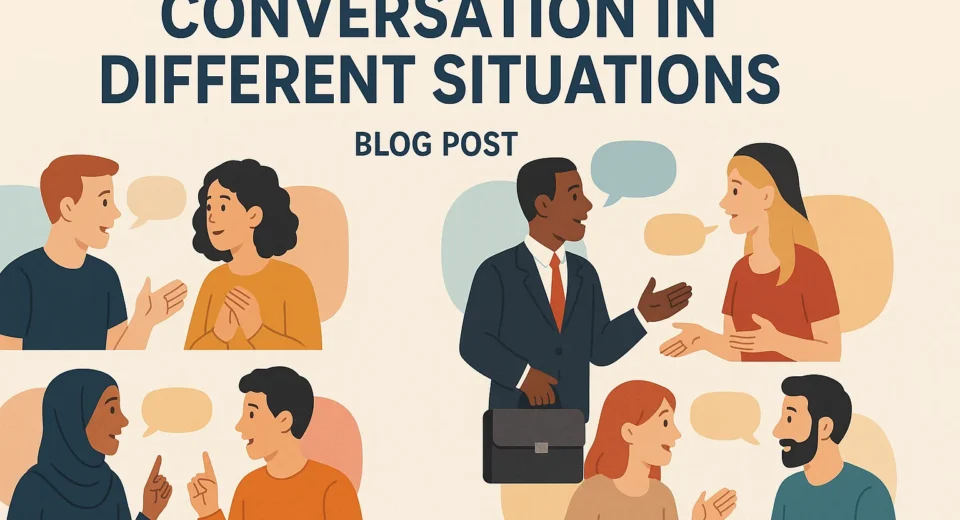 English dialogue for daily life situations