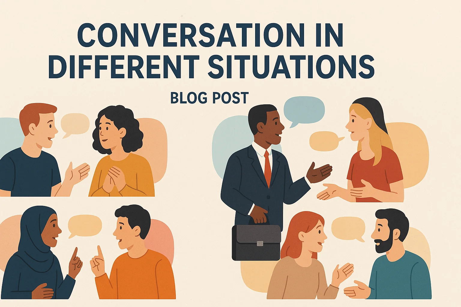 English dialogue for daily life situations