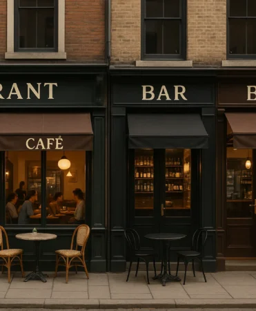 coffee shop, Restaurants, Bar